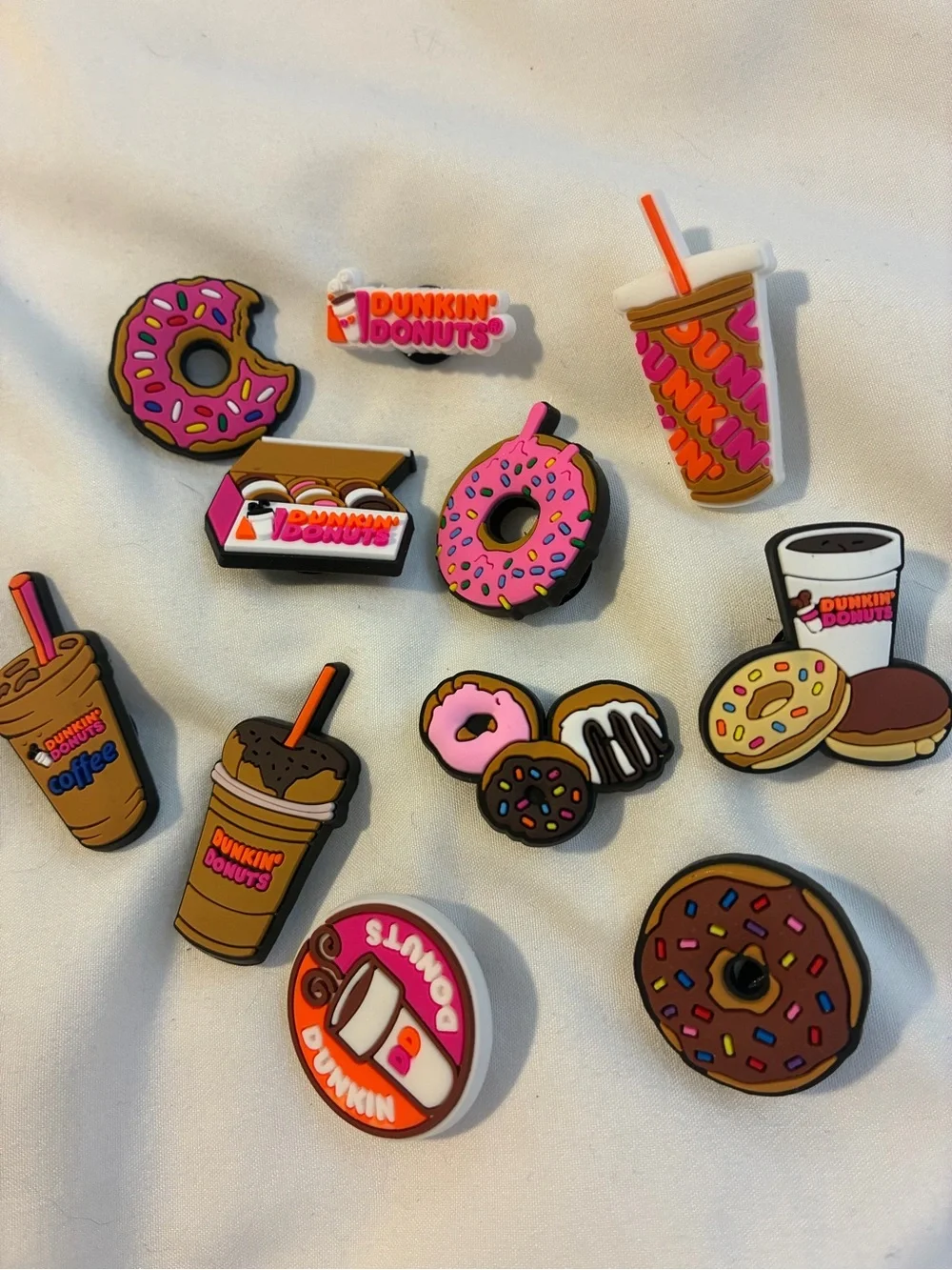 Dunkin' Kids Accessories Donut & Coffee Shoe Charm Set for Crocs